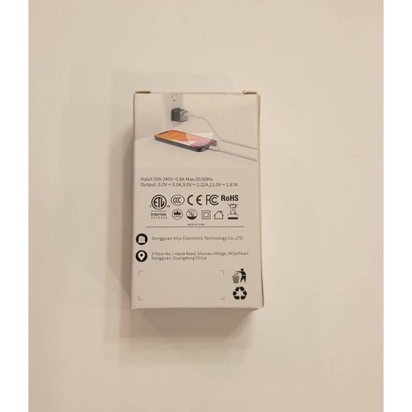 USB C Charger 20W PD 3.0 Durable Compact Fast Charger Light Cyan - Picture 4 of 6